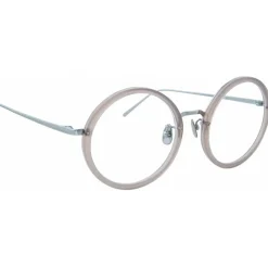 Linda Farrow - 239 C62 Round Optical Frames - Milky Grey - Eyewear - Avvenice^ Sunglasses & Eyewear