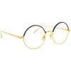 Linda Farrow - 583 C1 Round Optical Frames - Gold - Eyewear - Avvenice^ Sunglasses & Eyewear