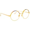 Linda Farrow - 583 C2 Round Optical Frames - Gold - Eyewear - Avvenice^ Sunglasses & Eyewear