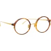 Linda Farrow - 801 C10 Round Optical Frames - Optical Lens in Tortoise Frame - Eyewear - Avvenice^ Sunglasses & Eyewear