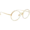 Linda Farrow - 239 C55 Round Optical Frames - Quartz - Eyewear - Avvenice