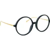 Linda Farrow - 645 C1 Round Optical Frames - Black - Eyewear - Avvenice