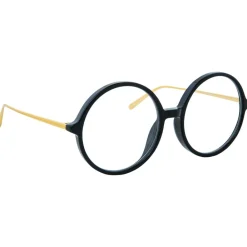 Linda Farrow - 645 C1 Round Optical Frames - Black - Eyewear - Avvenice