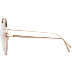 Linda Farrow - 816 C11 Round Optical Frames - Rose Gold - Eyewear - Avvenice^ Sunglasses & Eyewear