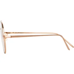 Linda Farrow - 741 C11 Round Optical Frames - Rose Gold and White Gold - Eyewear - Avvenice^ Sunglasses & Eyewear