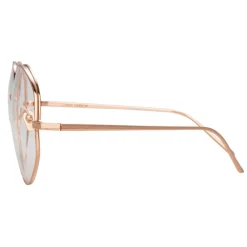 Linda Farrow - 750 C3 Round Optical Frames - Rose Gold - Eyewear - Avvenice