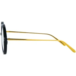 Linda Farrow - 645 C1 Round Optical Frames - Black - Eyewear - Avvenice