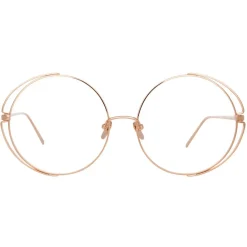 Linda Farrow - 816 C11 Round Optical Frames - Rose Gold - Eyewear - Avvenice^ Sunglasses & Eyewear