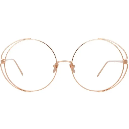 Linda Farrow - 816 C11 Round Optical Frames - Rose Gold - Eyewear - Avvenice^ Sunglasses & Eyewear