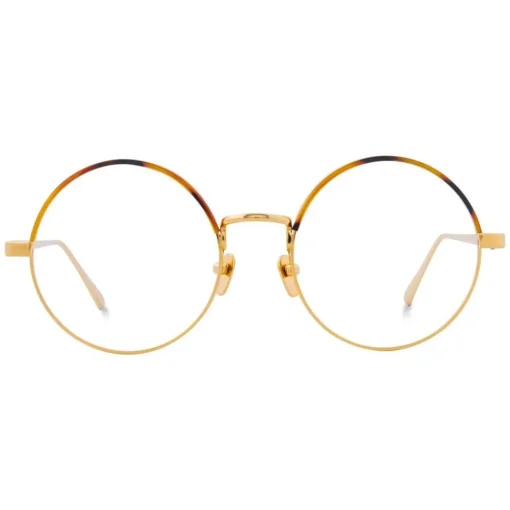 Linda Farrow - 583 C2 Round Optical Frames - Gold - Eyewear - Avvenice^ Sunglasses & Eyewear