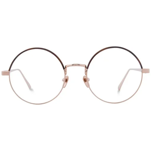 Linda Farrow - 583 C4 Round Optical Frames - Rose Gold - Eyewear - Avvenice