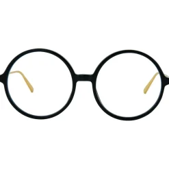 Linda Farrow - 645 C1 Round Optical Frames - Black - Eyewear - Avvenice