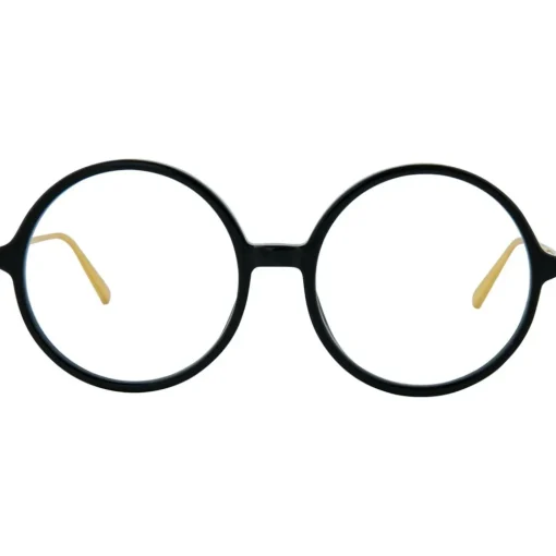 Linda Farrow - 645 C1 Round Optical Frames - Black - Eyewear - Avvenice