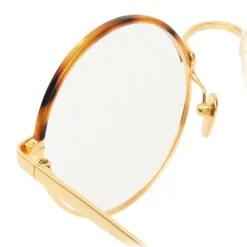 Linda Farrow - 583 C2 Round Optical Frames - Gold - Eyewear - Avvenice^ Sunglasses & Eyewear