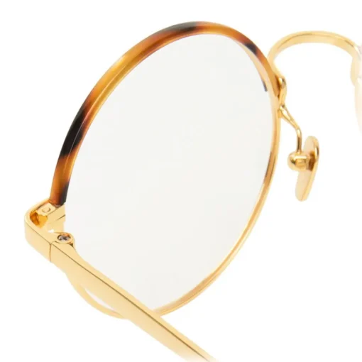 Linda Farrow - 583 C2 Round Optical Frames - Gold - Eyewear - Avvenice^ Sunglasses & Eyewear