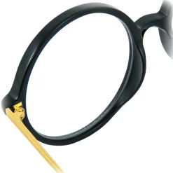Linda Farrow - 645 C1 Round Optical Frames - Black - Eyewear - Avvenice