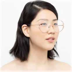 Linda Farrow - 816 C11 Round Optical Frames - Rose Gold - Eyewear - Avvenice^ Sunglasses & Eyewear