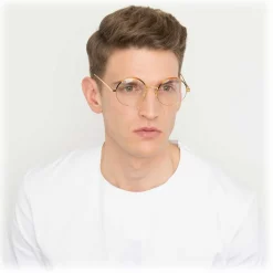 Linda Farrow - 583 C2 Round Optical Frames - Gold - Eyewear - Avvenice^ Sunglasses & Eyewear