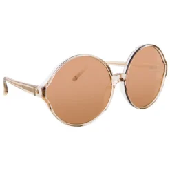 Linda Farrow - 657 C5 Round Sunglasses - Ash - Eyewear - Avvenice
