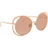 Linda Farrow - 659 C3 Round Sunglasses - Rose Gold - Eyewear - Avvenice^ Sunglasses & Eyewear