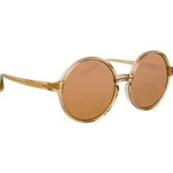 Linda Farrow - 650 C4 Round Sunglasses - Ash - Eyewear - Avvenice^ Sunglasses & Eyewear