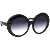 Linda Farrow - 468 C14 Round Sunglasses - Black - Eyewear - Avvenice
