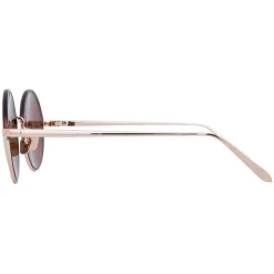 Linda Farrow - 583 C7 Round Sunglasses - Rose Gold - Eyewear - Avvenice