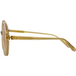 Linda Farrow - 650 C4 Round Sunglasses - Ash - Eyewear - Avvenice^ Sunglasses & Eyewear