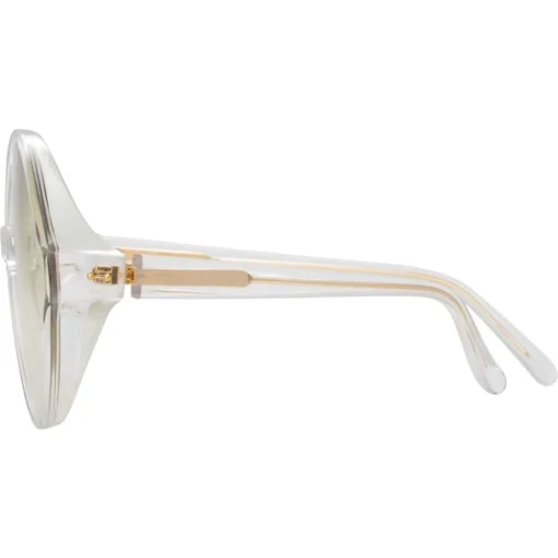 Linda Farrow - 657 C10 Round Sunglasses - Clear - Eyewear - Avvenice^ Sunglasses & Eyewear