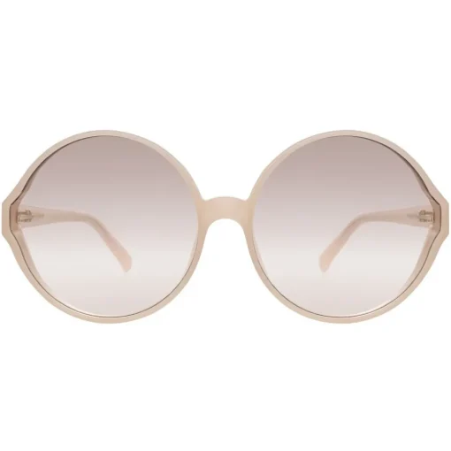Linda Farrow - 657 C15 Round Sunglasses - Milky Pink - Eyewear - Avvenice