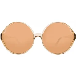 Linda Farrow - 657 C5 Round Sunglasses - Ash - Eyewear - Avvenice