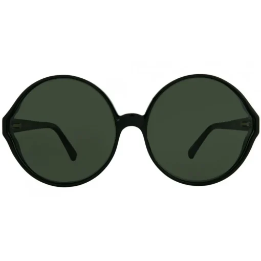 Linda Farrow - 657 C1 Round Sunglasses - Full Black - Eyewear - Avvenice^ Sunglasses & Eyewear