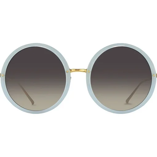 Linda Farrow - 457 C16 Round Sunglasses - Spearmint - Eyewear - Avvenice^ Sunglasses & Eyewear