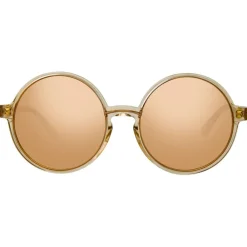 Linda Farrow - 650 C4 Round Sunglasses - Ash - Eyewear - Avvenice^ Sunglasses & Eyewear