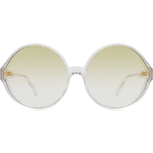 Linda Farrow - 657 C10 Round Sunglasses - Clear - Eyewear - Avvenice^ Sunglasses & Eyewear
