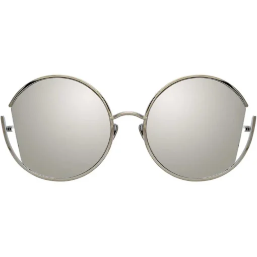Linda Farrow - 851 C2 Round Sunglasses - Yellow Gold - Eyewear - Avvenice^ Sunglasses & Eyewear