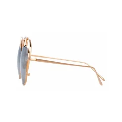 Linda Farrow - 853 C1 Round Sunglasses - Rose Gold - Eyewear - Avvenice^ Sunglasses & Eyewear