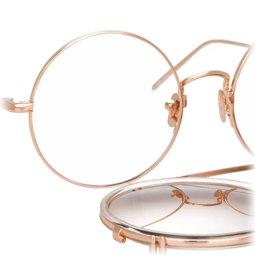 Linda Farrow - 741 C6 Round Sunglasses - Ash - Eyewear - Avvenice^ Sunglasses & Eyewear