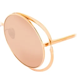 Linda Farrow - 659 C3 Round Sunglasses - Rose Gold - Eyewear - Avvenice^ Sunglasses & Eyewear