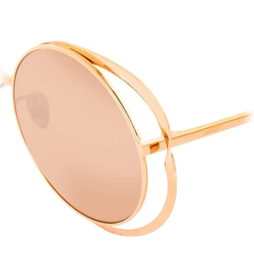 Linda Farrow - 659 C3 Round Sunglasses - Rose Gold - Eyewear - Avvenice^ Sunglasses & Eyewear