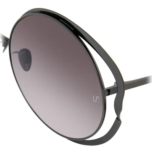 Linda Farrow - 660 C6 Round Sunglasses - Nickel - Eyewear - Avvenice