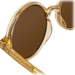 Linda Farrow - 650 C4 Round Sunglasses - Ash - Eyewear - Avvenice^ Sunglasses & Eyewear