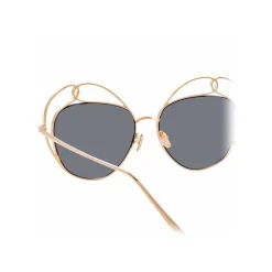 Linda Farrow - 853 C1 Round Sunglasses - Rose Gold - Eyewear - Avvenice^ Sunglasses & Eyewear