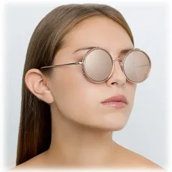 Linda Farrow - 741 C6 Round Sunglasses - Ash - Eyewear - Avvenice^ Sunglasses & Eyewear