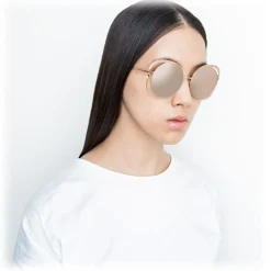 Linda Farrow - 659 C3 Round Sunglasses - Rose Gold - Eyewear - Avvenice^ Sunglasses & Eyewear