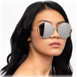 Linda Farrow - 851 C2 Round Sunglasses - Yellow Gold - Eyewear - Avvenice^ Sunglasses & Eyewear