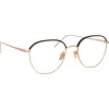 Linda Farrow - 819 C10 Square Optical Frames - Optical Lens in Rose Gold Frame - Eyewear - Avvenice^ Sunglasses & Eyewear
