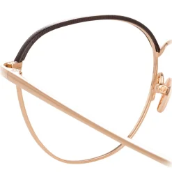 Linda Farrow - 819 C10 Square Optical Frames - Optical Lens in Rose Gold Frame - Eyewear - Avvenice^ Sunglasses & Eyewear
