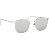 Linda Farrow - 479 C2 Square Sunglasses - White Gold - Eyewear - Avvenice