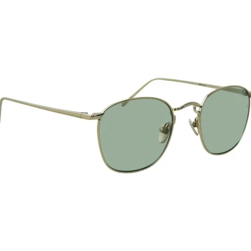 Linda Farrow - 479 C10 Square Sunglasses - White Gold - Eyewear - Avvenice